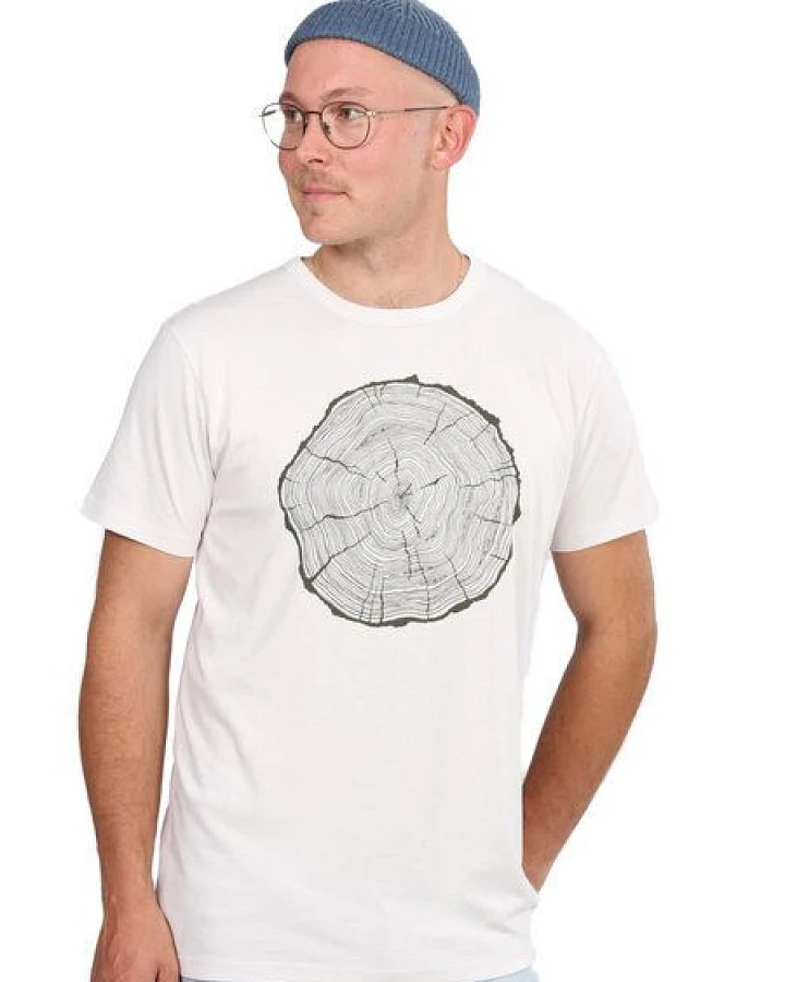 Life-Tree Fairwear Bambus Shirt Men Warm White BigSlice
