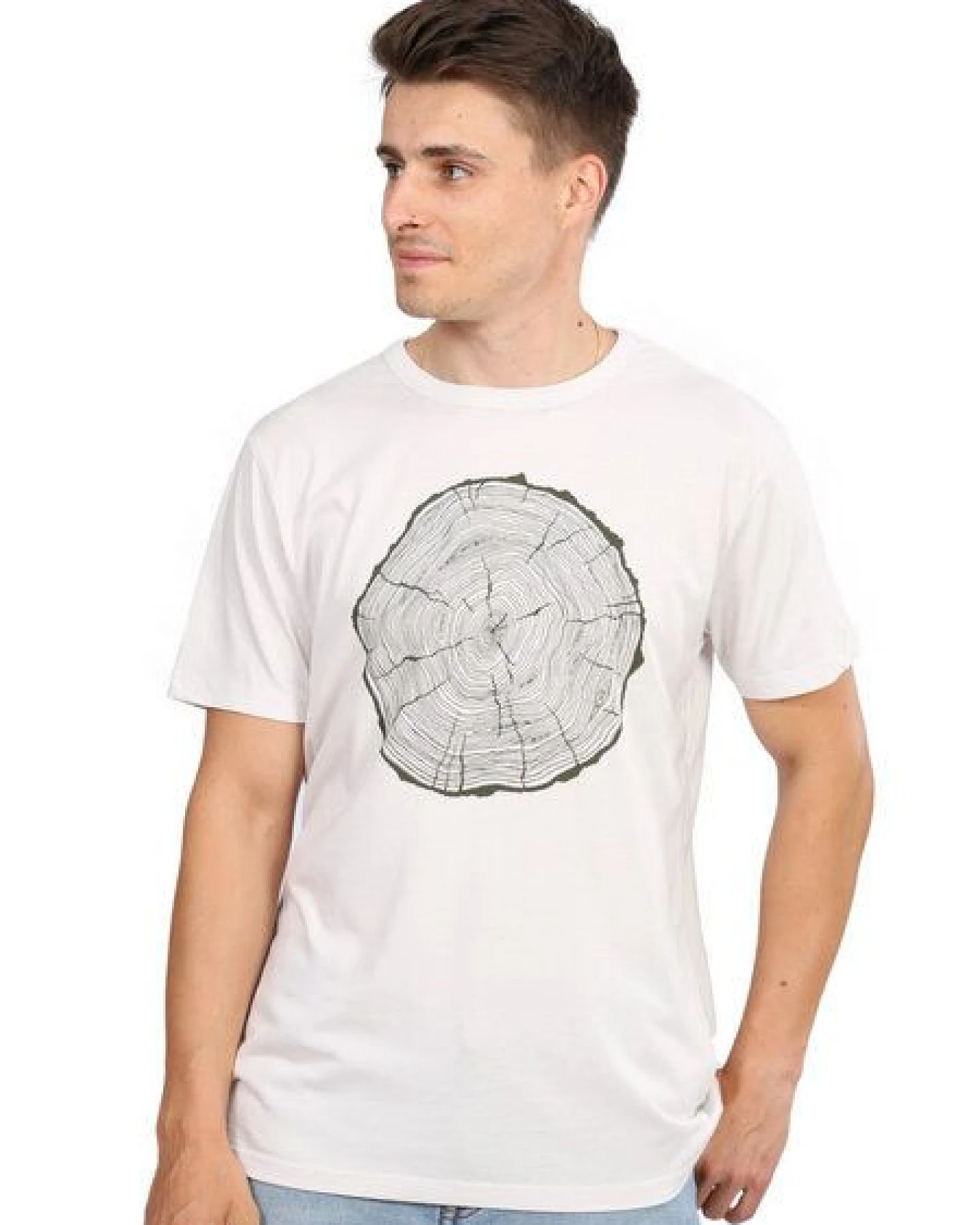 Life-Tree Fairwear Bambus Shirt Men Warm White BigSlice – Ansicht 3
