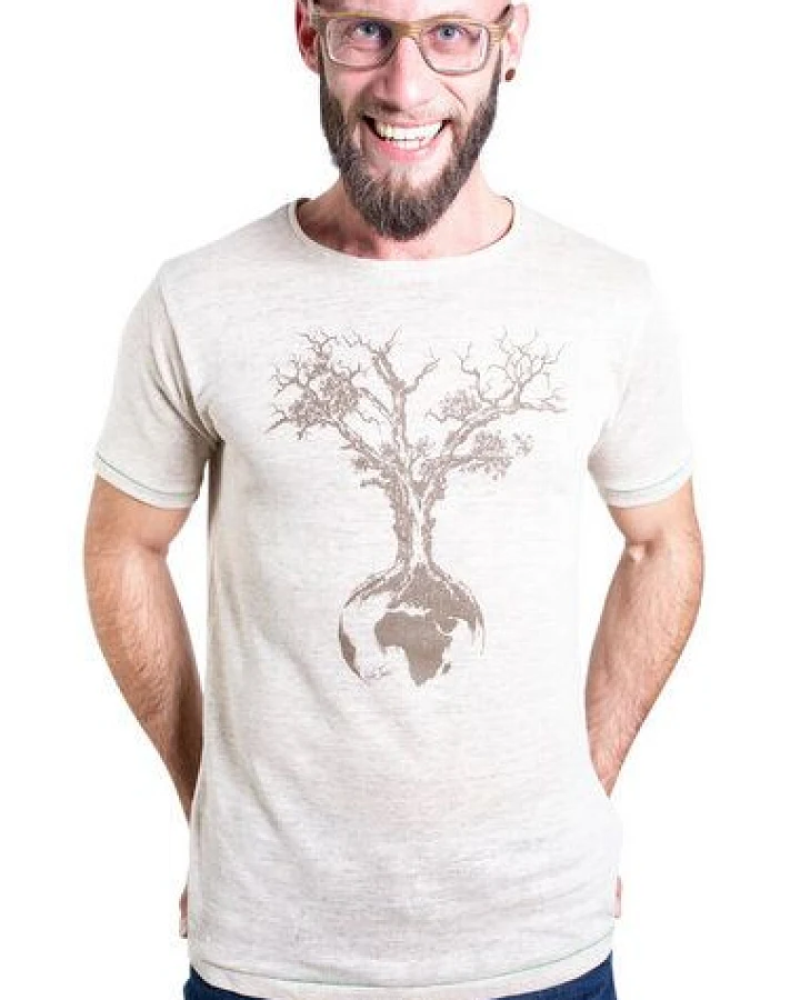 Life-Tree Hemp Fairwear Shirt Men Weltenbaum