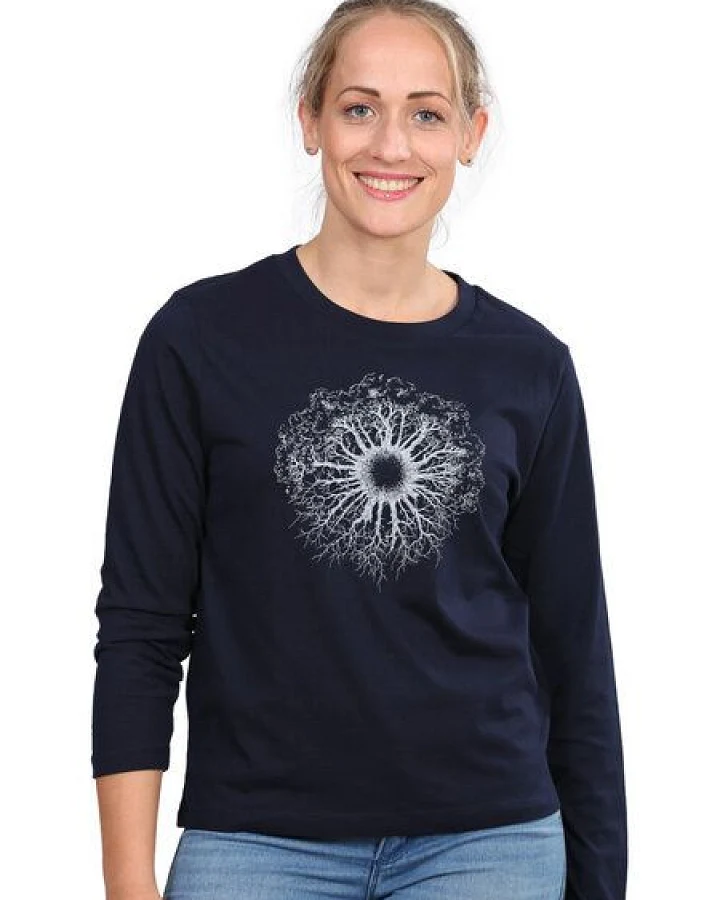 Life-Tree Organic Fairwear Longsleeve Women Fairwear Organic WoodenIris