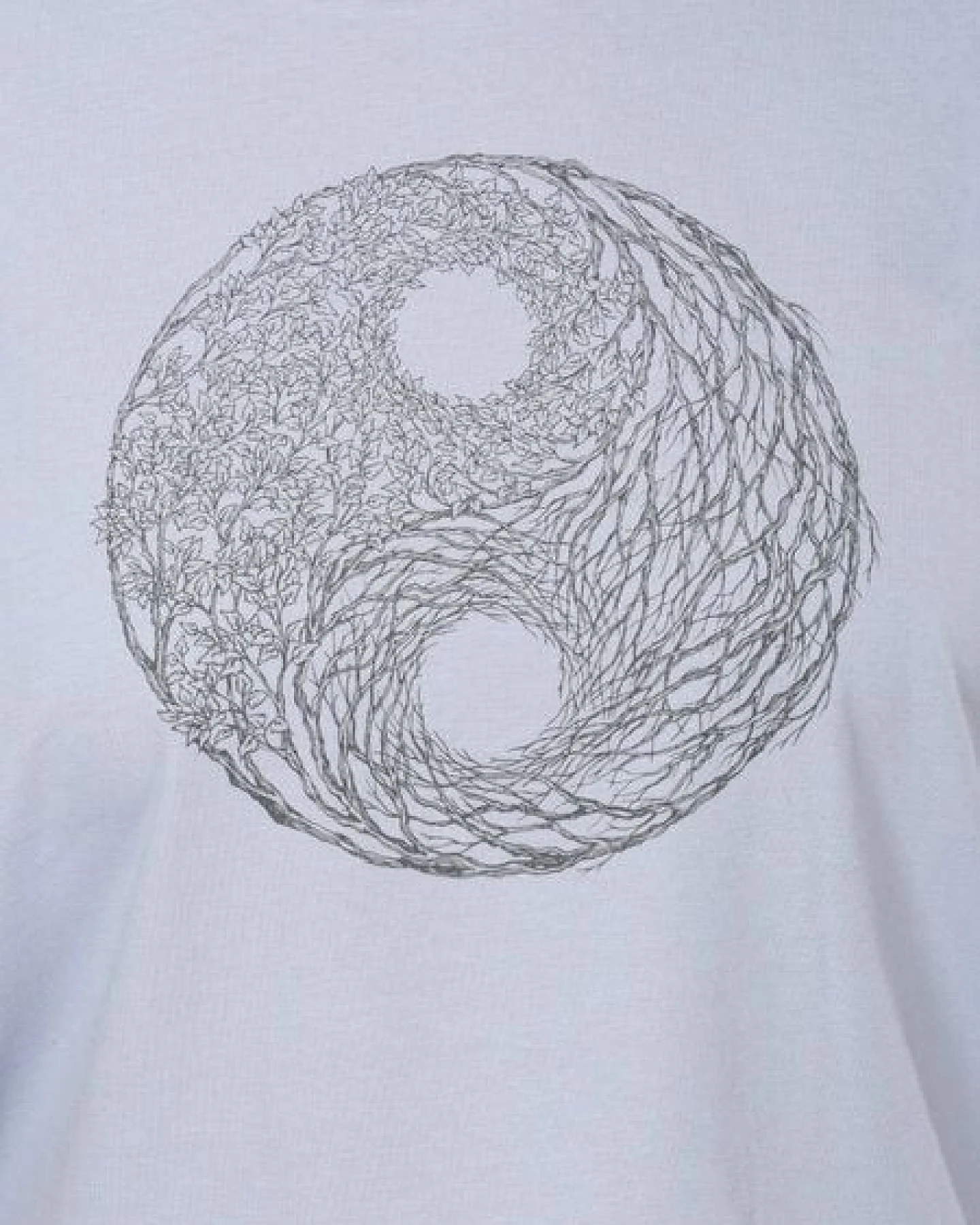 Life-Tree Organic Fairwear Oversize Fit Shirt Women "YinYang" in Navy Blue/ Serena Blue – Ansicht 4