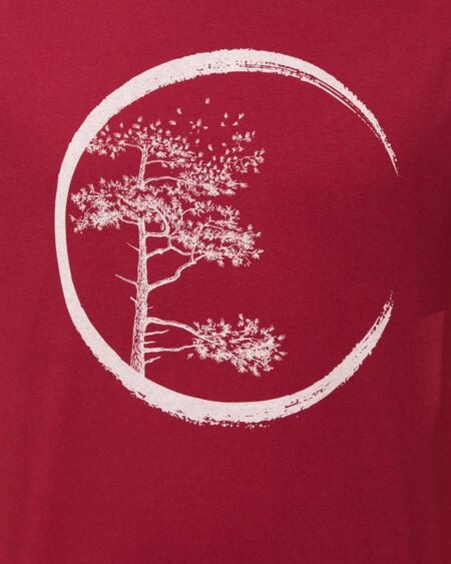 Life-Tree Organic Fairwear Shirt Men "Circle" in Burgundy / Ocre / Desert Dust – Ansicht 4