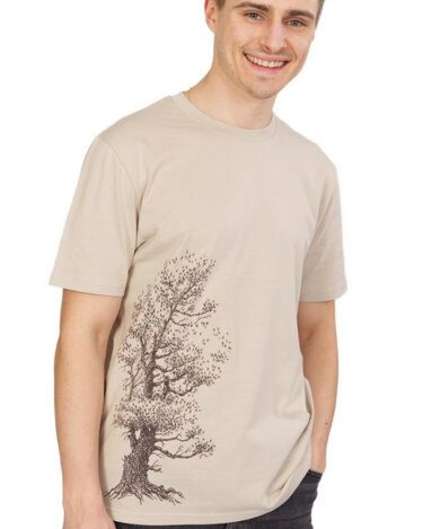 Life-Tree Organic Fairwear Shirt Men Fairwear Organic Desert Dust Pine Tree – Ansicht 2