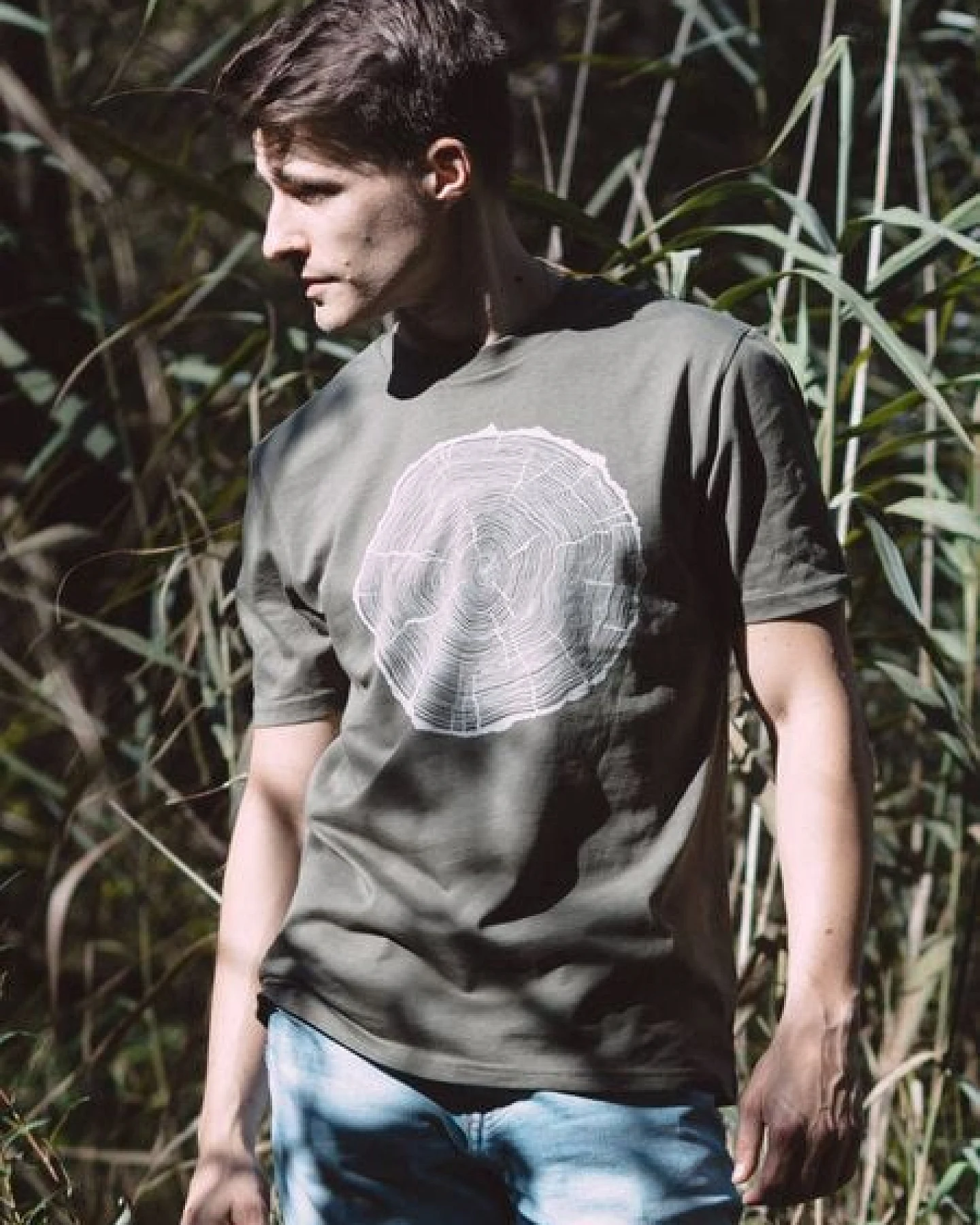 Life-Tree Organic Fairwear Shirt Men Khaki BigSlice – Ansicht 3