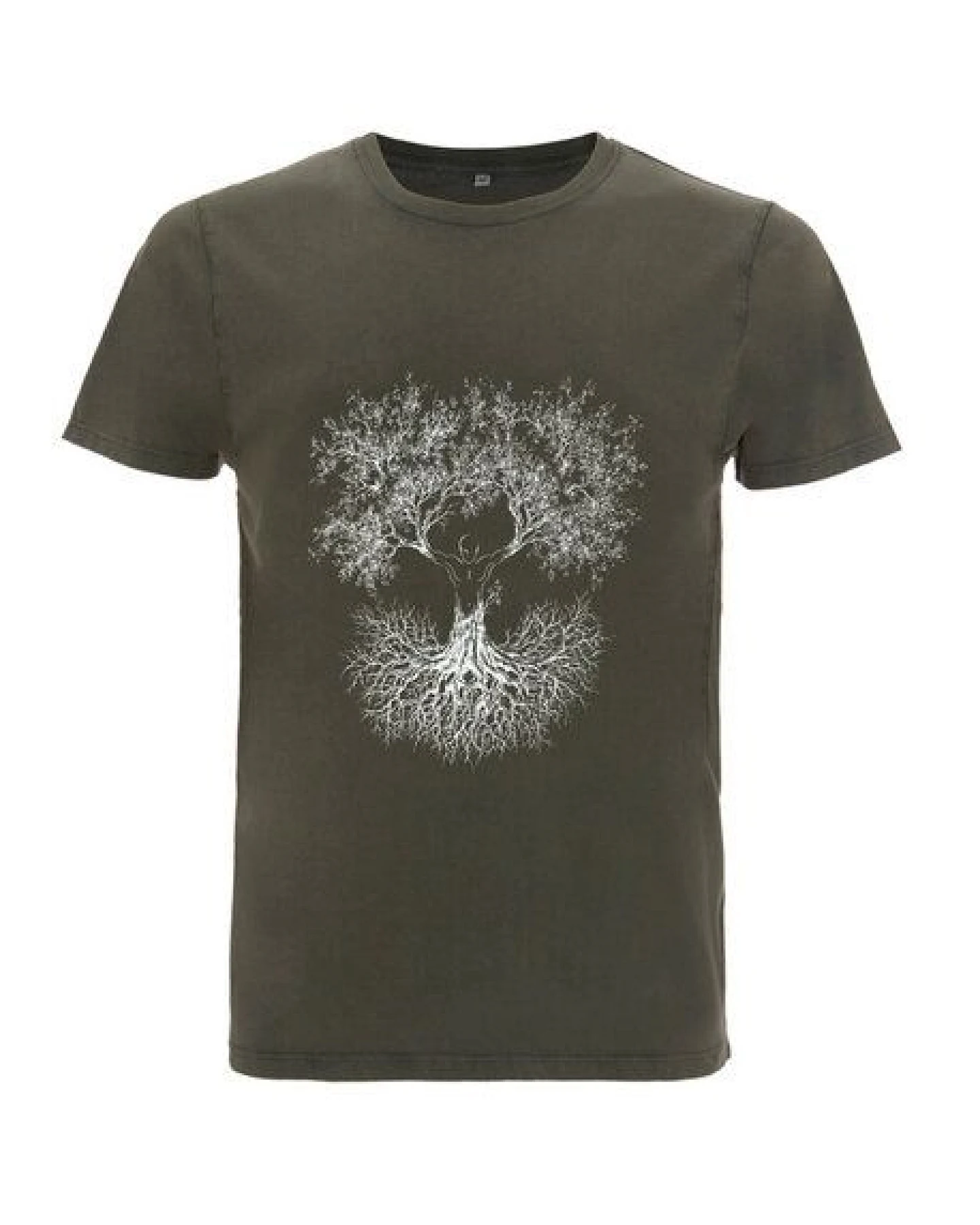 Life-Tree Organic Fairwear Shirt Men Stone Washed Green Fusion – Ansicht 2