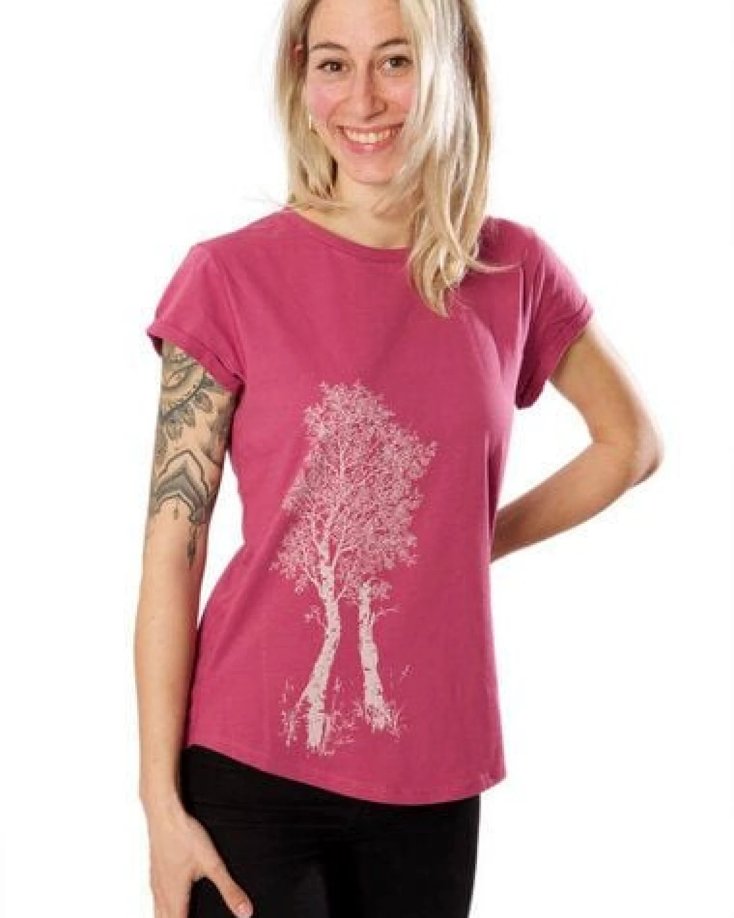 Life-Tree Organic Fairwear Shirt Women Birke – Ansicht 3
