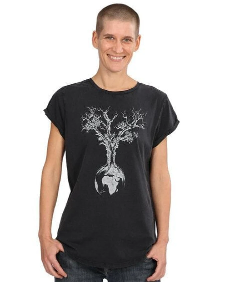 Life-Tree Organic Fairwear Shirt Women Weltenbaum