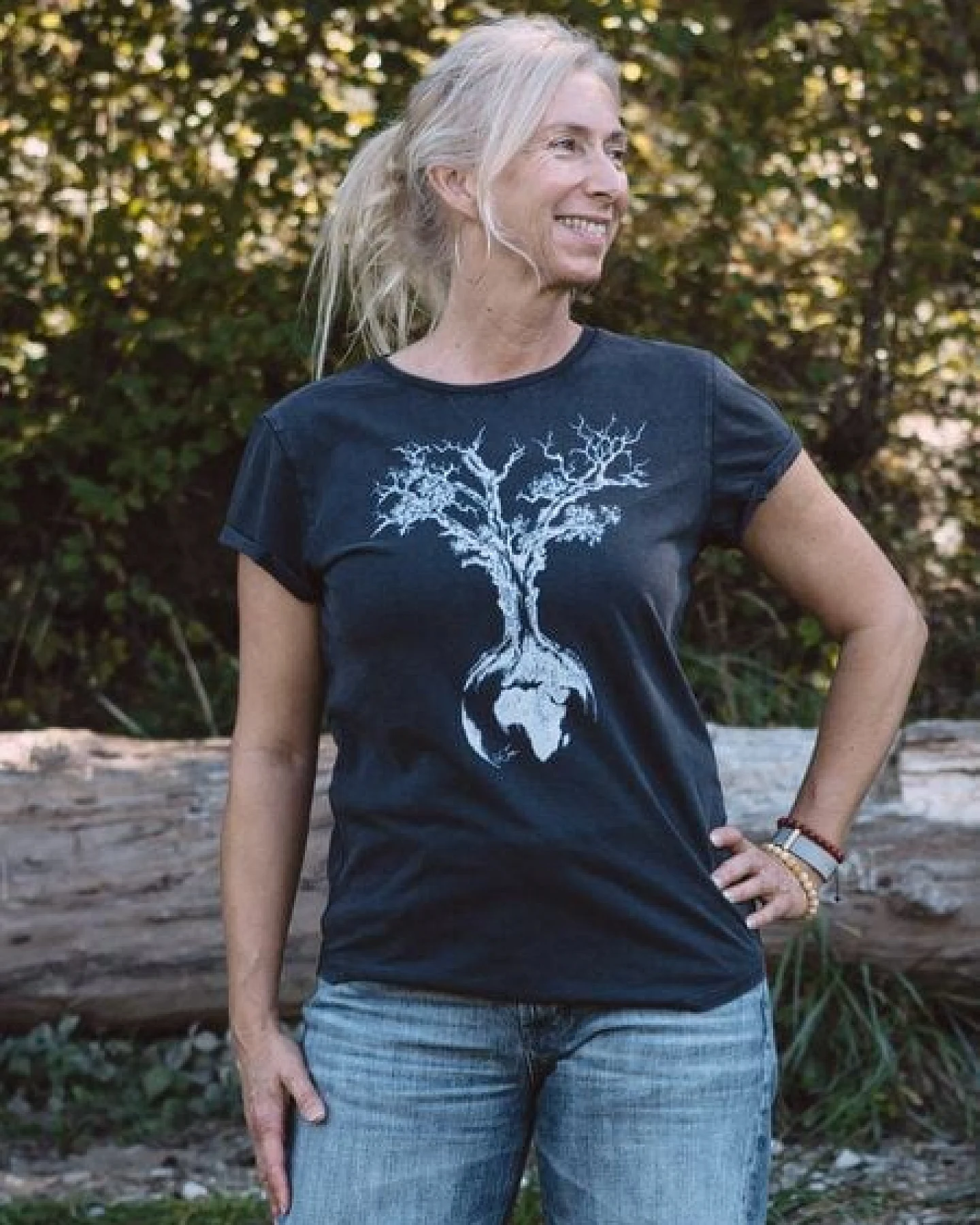 Life-Tree Organic Fairwear Shirt Women Weltenbaum – Ansicht 3