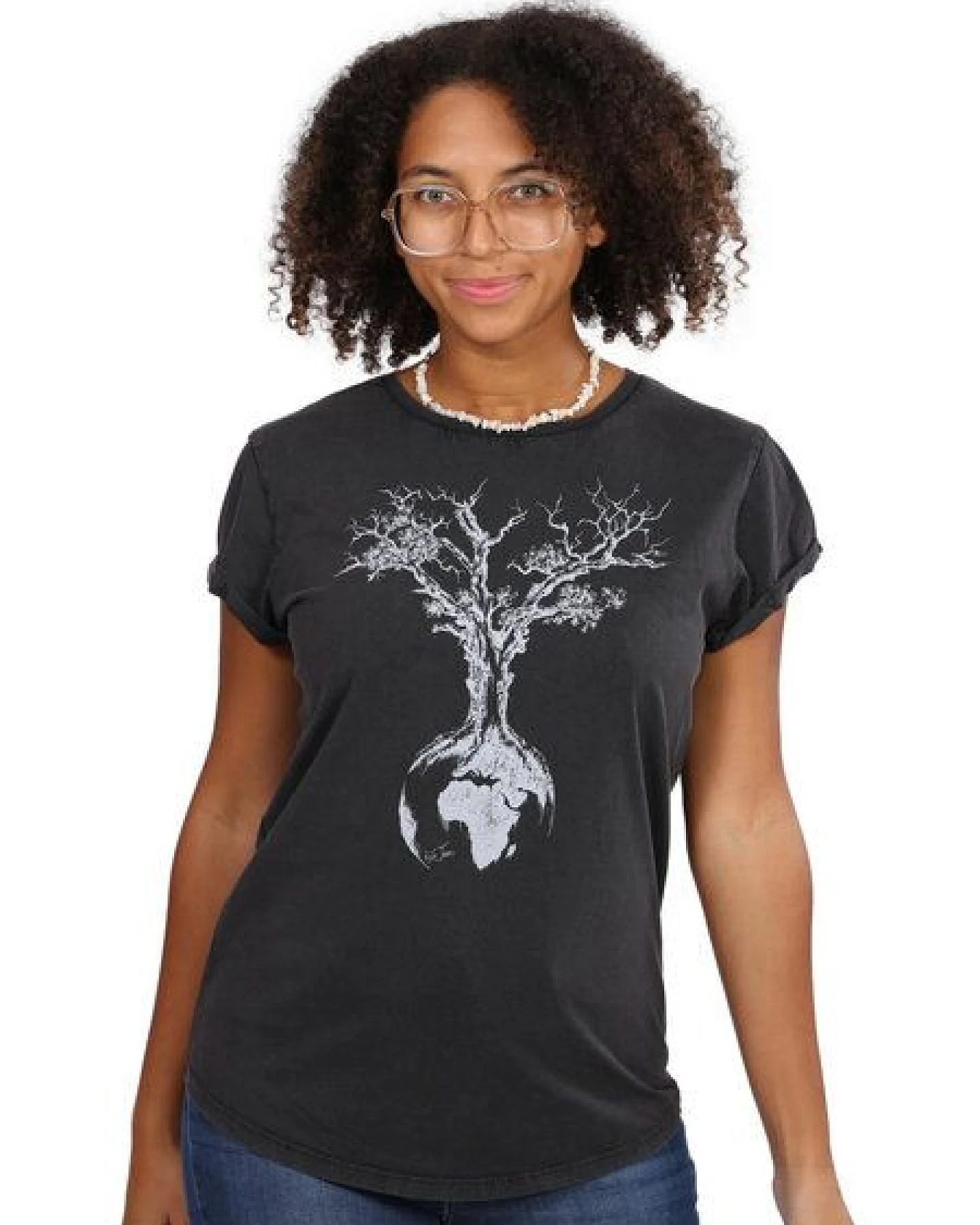 Life-Tree Organic Fairwear Shirt Women Weltenbaum – Ansicht 2
