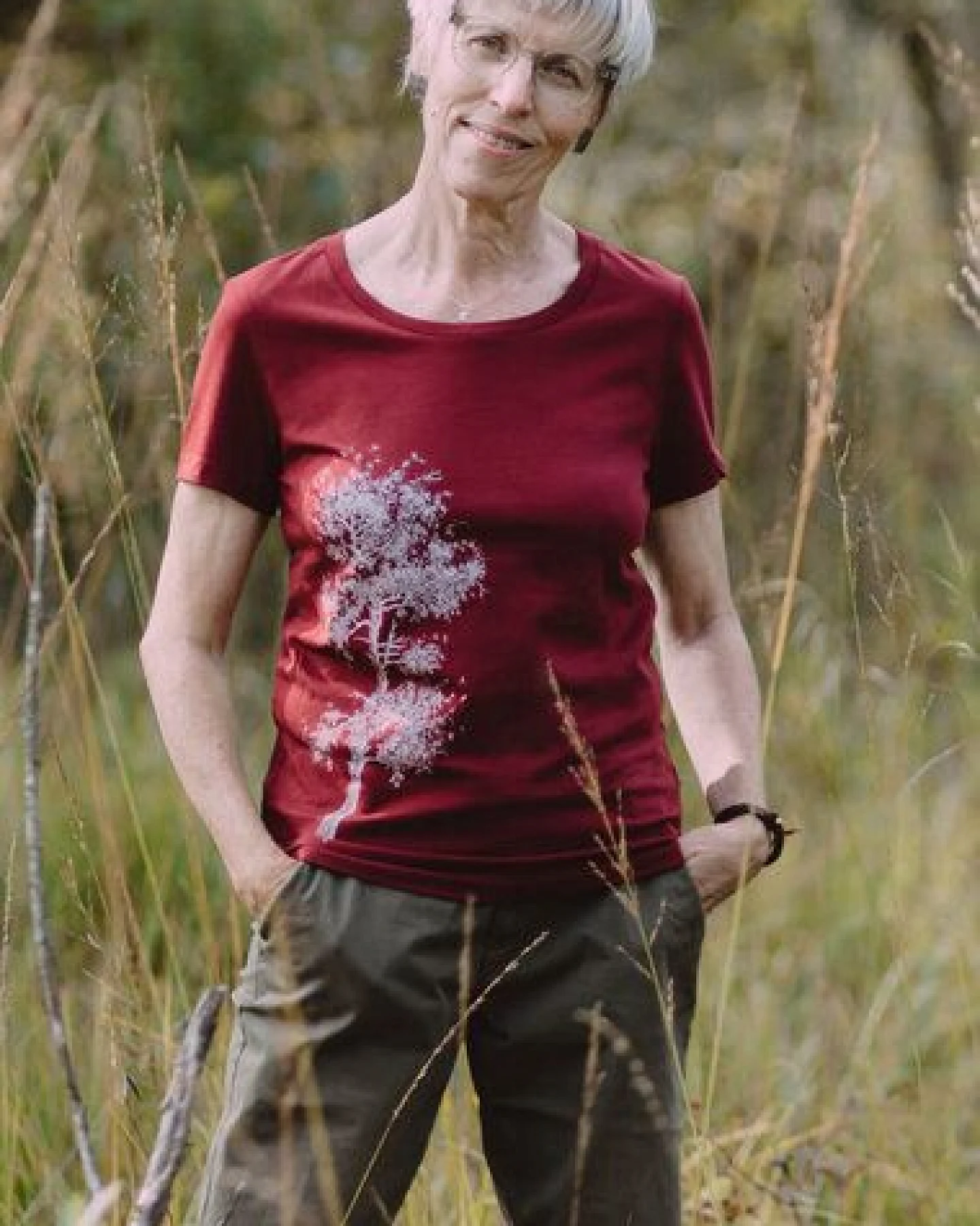 Life-Tree Organic Fairwear Shirt Women Kiefer – Ansicht 4