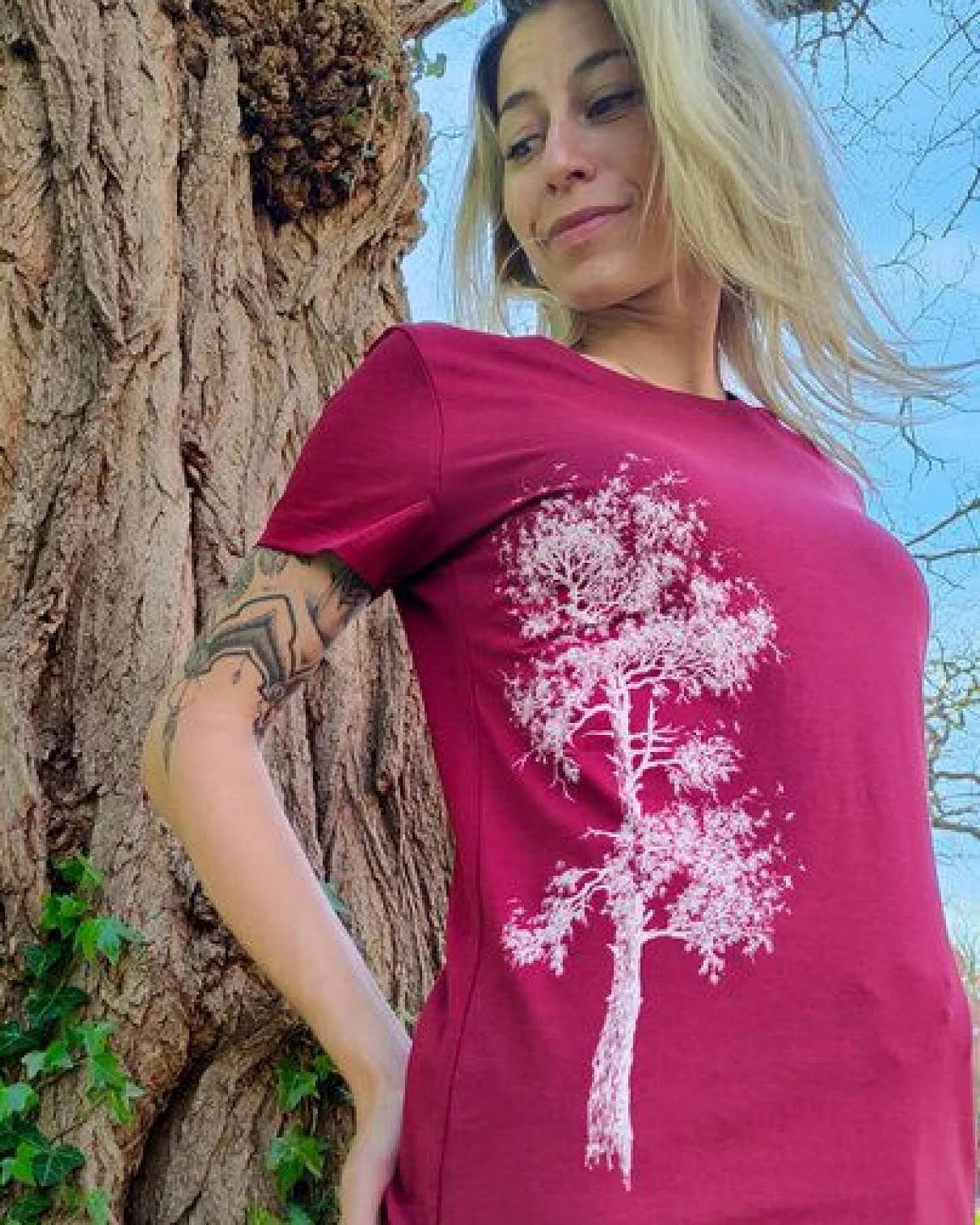 Life-Tree Organic Fairwear Shirt Women Kiefer – Ansicht 3