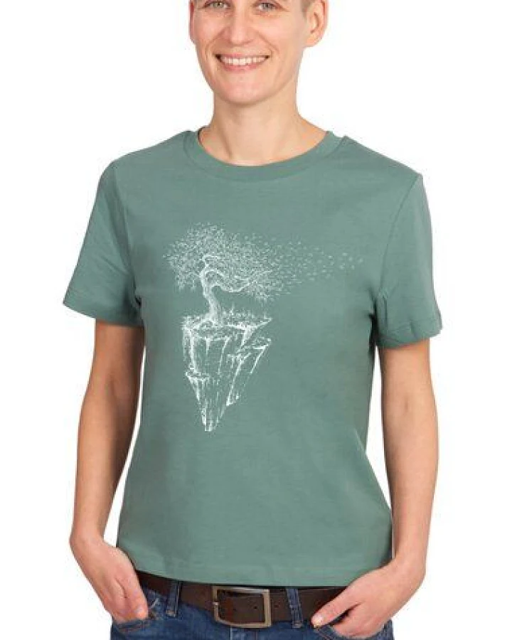Life-Tree Shirt aus Biobaumwolle Fairwear für Damen "Maple Island" in Green Bay