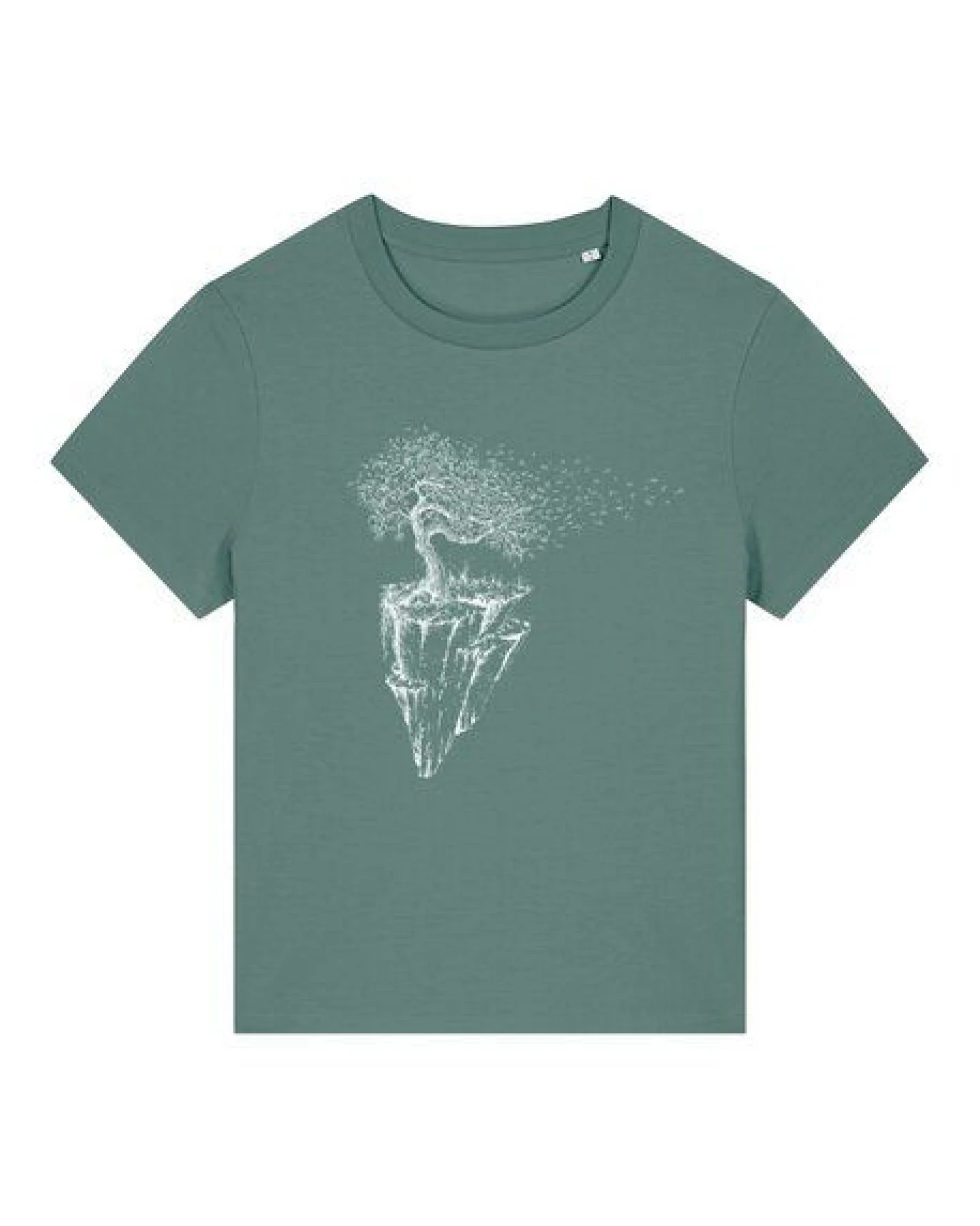 Life-Tree Shirt aus Biobaumwolle Fairwear für Damen "Maple Island" in Green Bay – Ansicht 2