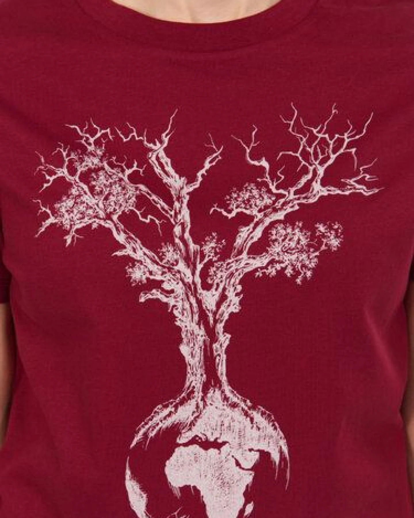 Life-Tree Organic Fairwear Shirt Women Weltenbaum – Ansicht 3