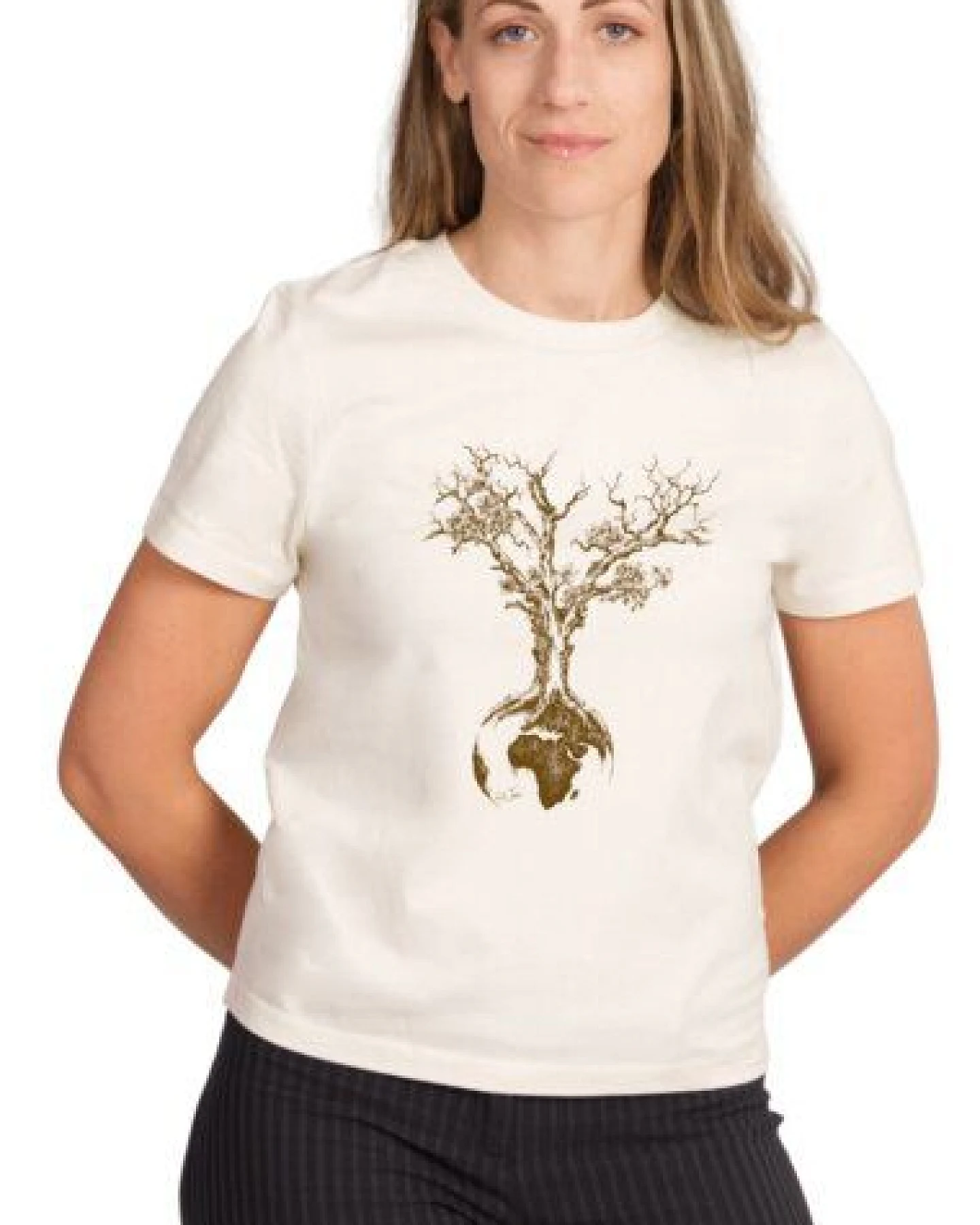 Life-Tree Organic Fairwear Shirt Women Weltenbaum – Ansicht 3