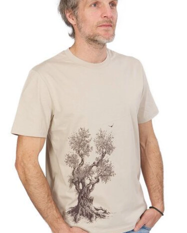 Life-Tree Organic Fairwear Shirt Men Olive Tree