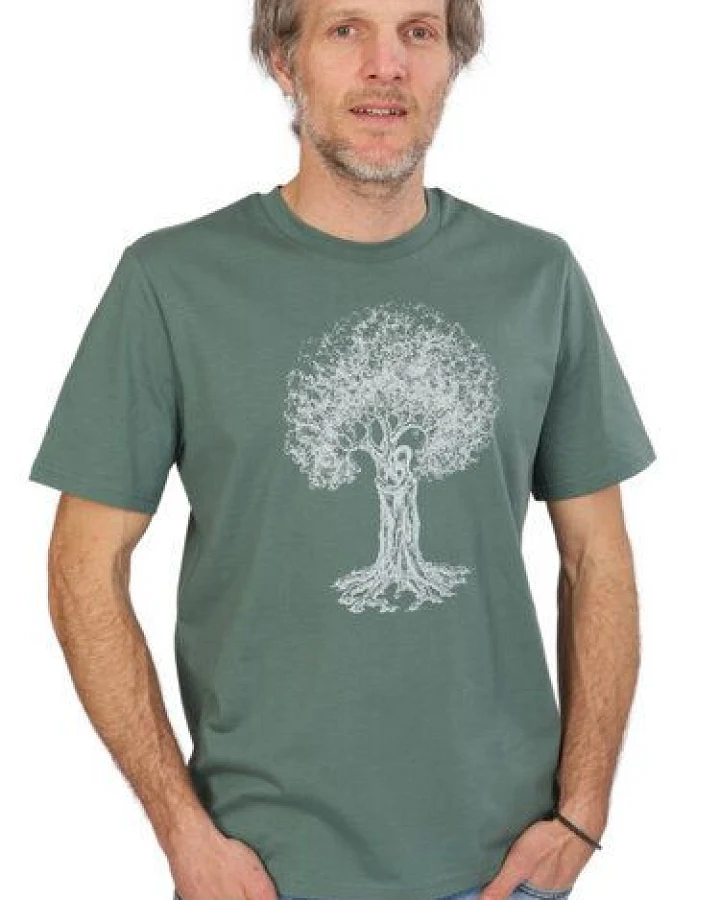 Life-Tree Shirt aus Biobaumwolle für Herren "Treehugger " in Green Bay
