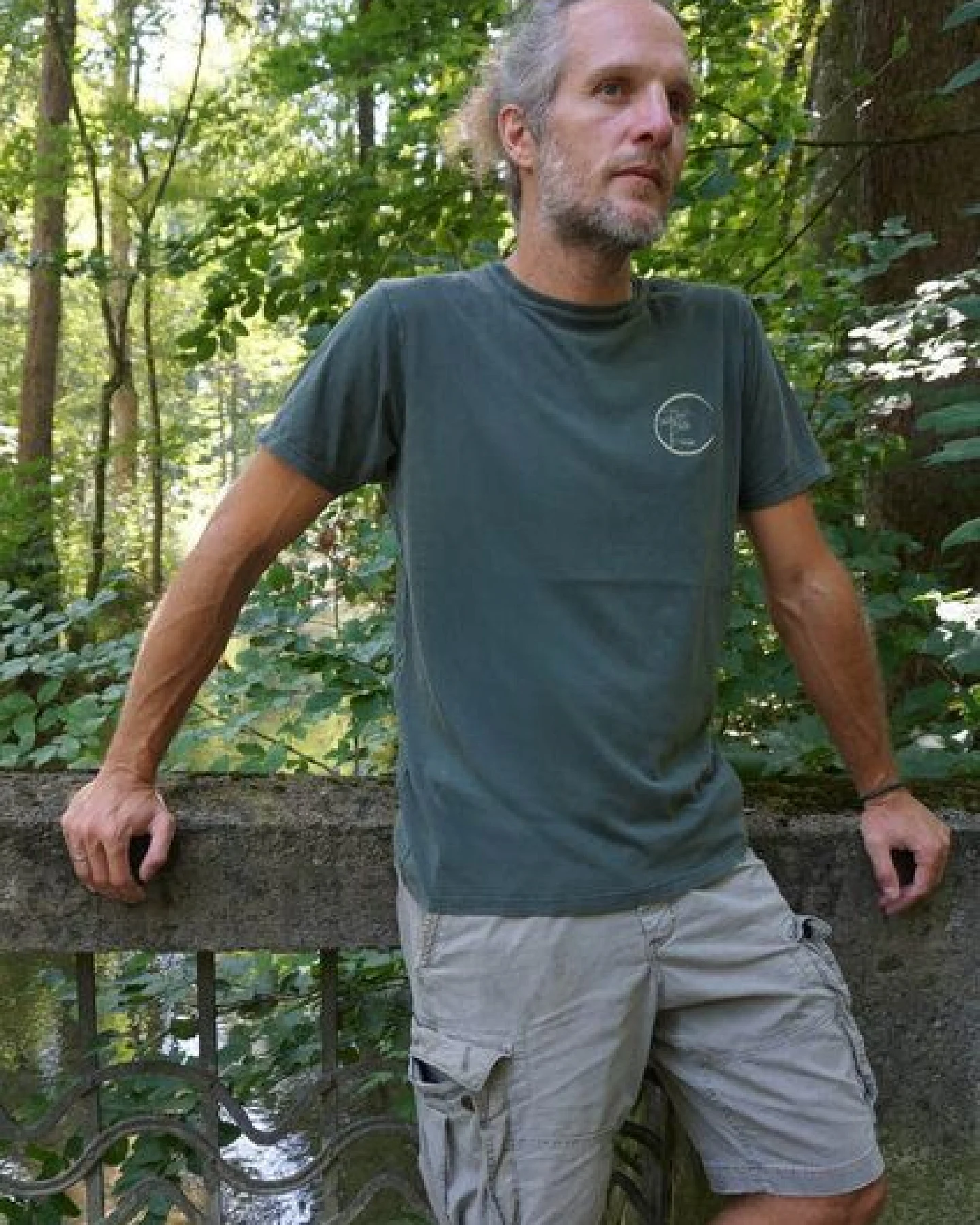 Life-Tree Organic Fairwear Shirt Men Fairwear Organic Logo Circle Stone / / – Ansicht 4