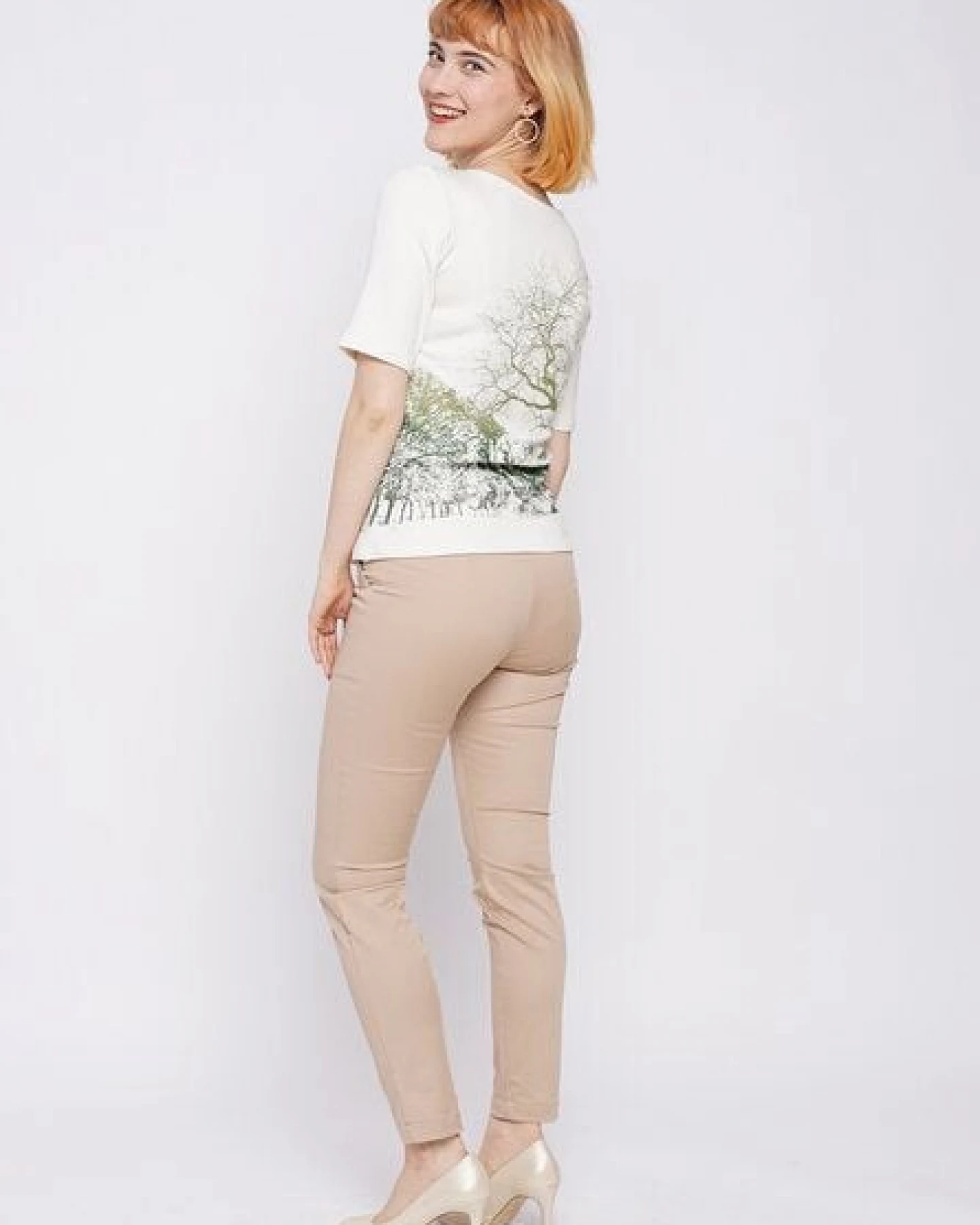 Peaces.bio - handbedruckte Biomode Peaces-Shirt Zauberlandschaft – Ansicht 3