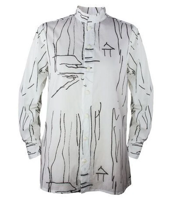 Sophia Schneider-Esleben Shirt Paul Snow - Unisex Hemd Damenhemd und Herrenhemd aus Bio-Baumwolle