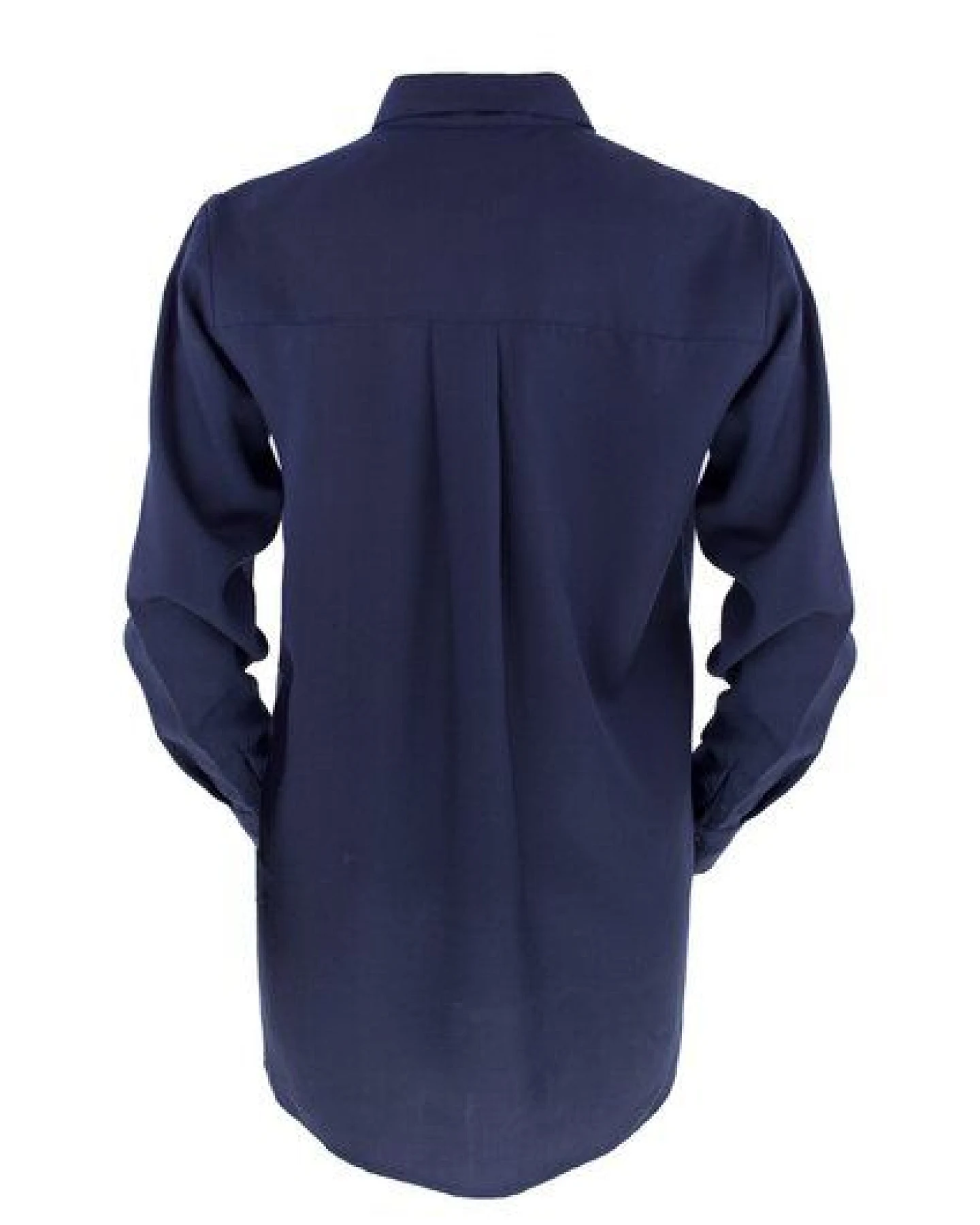 Sophia Schneider-Esleben Unisex Shirt Lui, Navy - Unisex Hemd aus Tencel – Ansicht 2