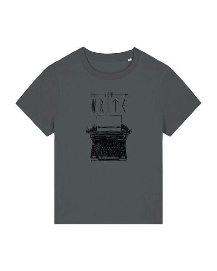 ilovemixtapes Damen T-Shirt Bio-Baumwolle fair Schreibmaschine "Now write"