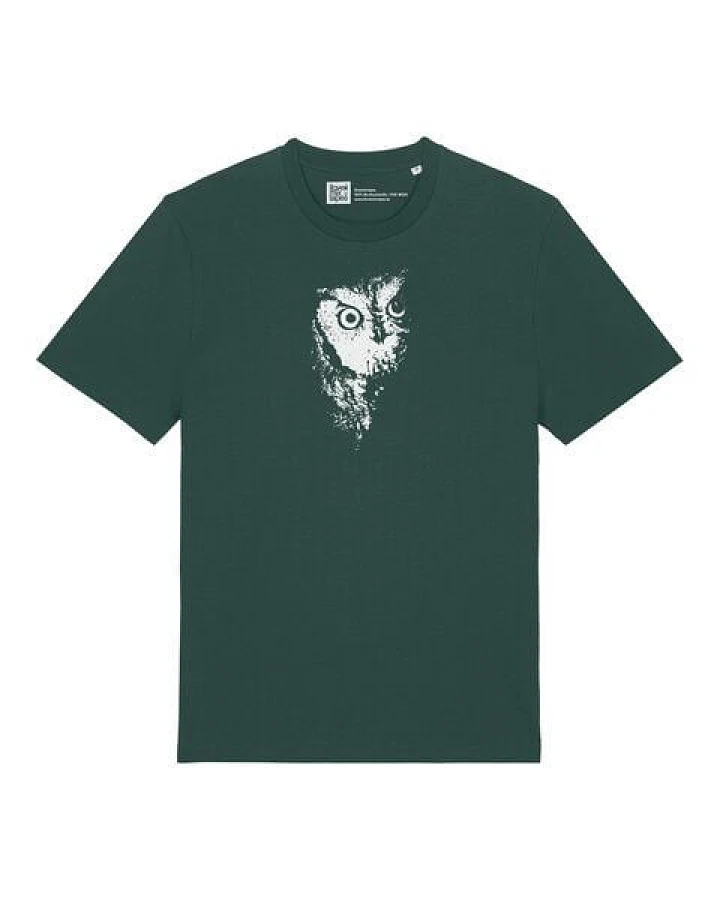 ilovemixtapes Eule Unisex T-Shirt – Bio Baumwolle – Handdruck – Unisex Relaxed Fit – Nachhaltig & Vegan