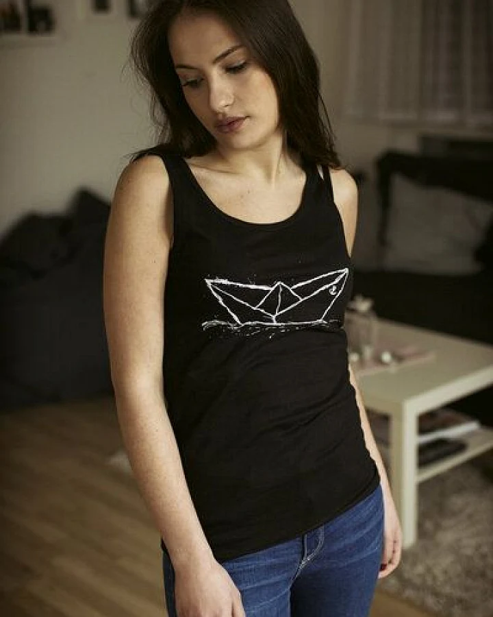 ilovemixtapes Klassisches Tanktop mit Paperboat-Print