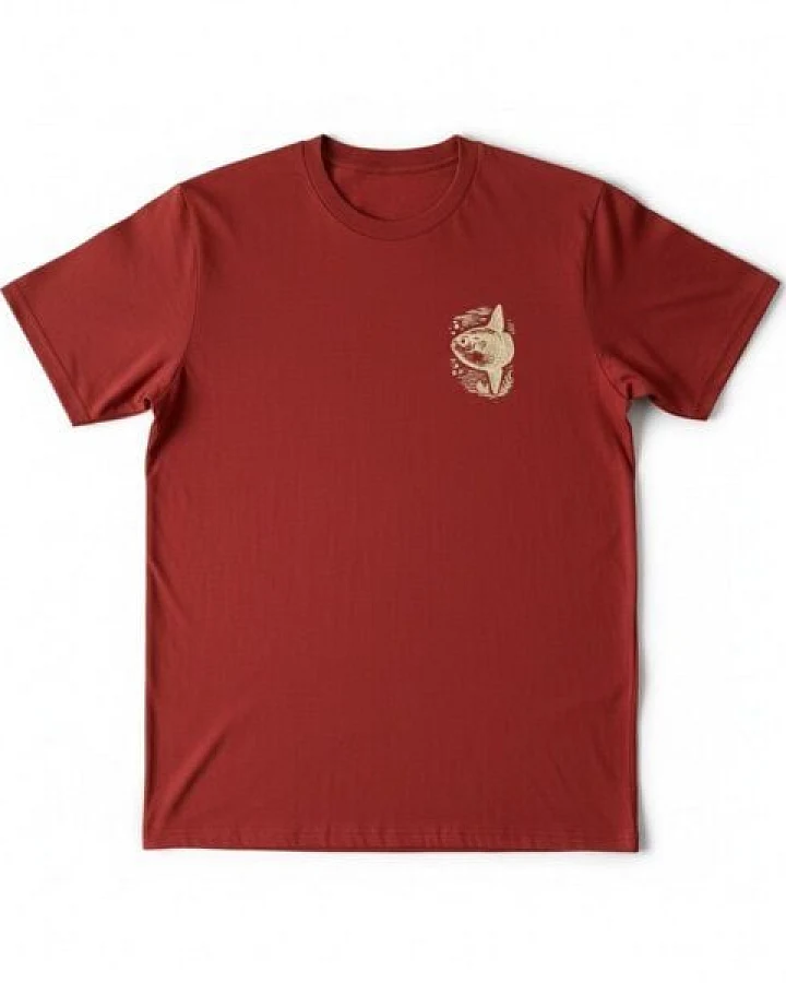 ilovemixtapes Mondfisch T-Shirt – Earthly Red