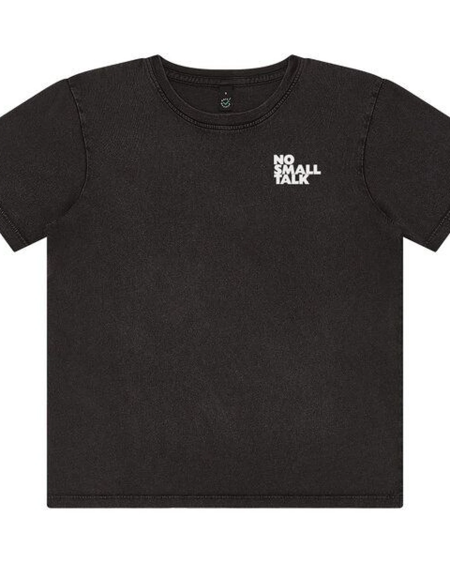 ilovemixtapes NO SMALL TALK Relaxed Women’s T-Shirt – Stone Washed Black – Ansicht 3