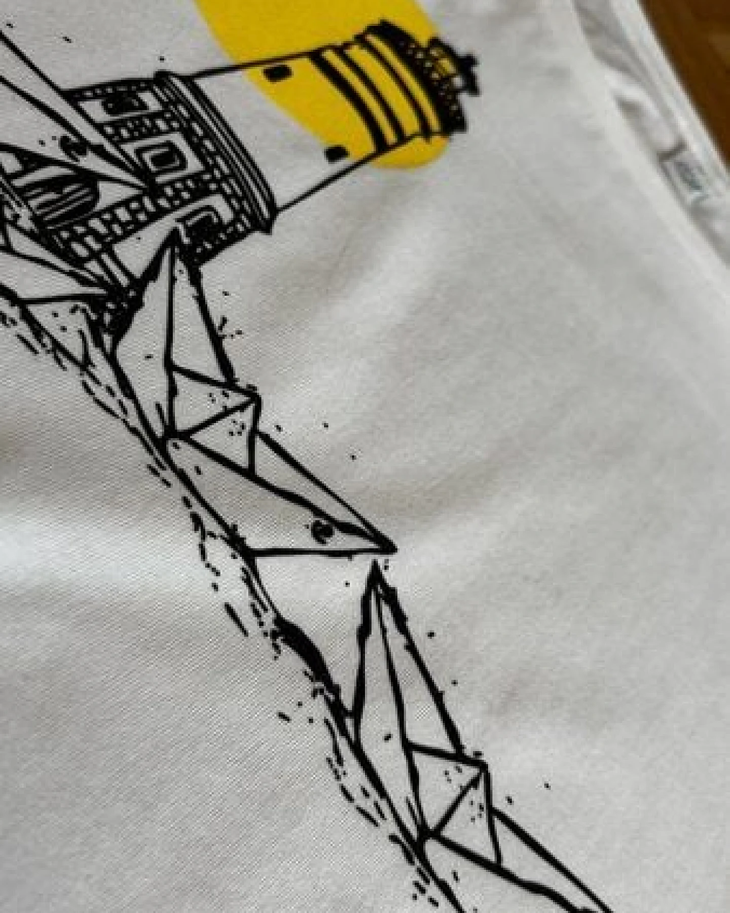 ilovemixtapes Papierhafen mit Sonne Frauen T-Shirt aus Biobaumwolle – Ansicht 4