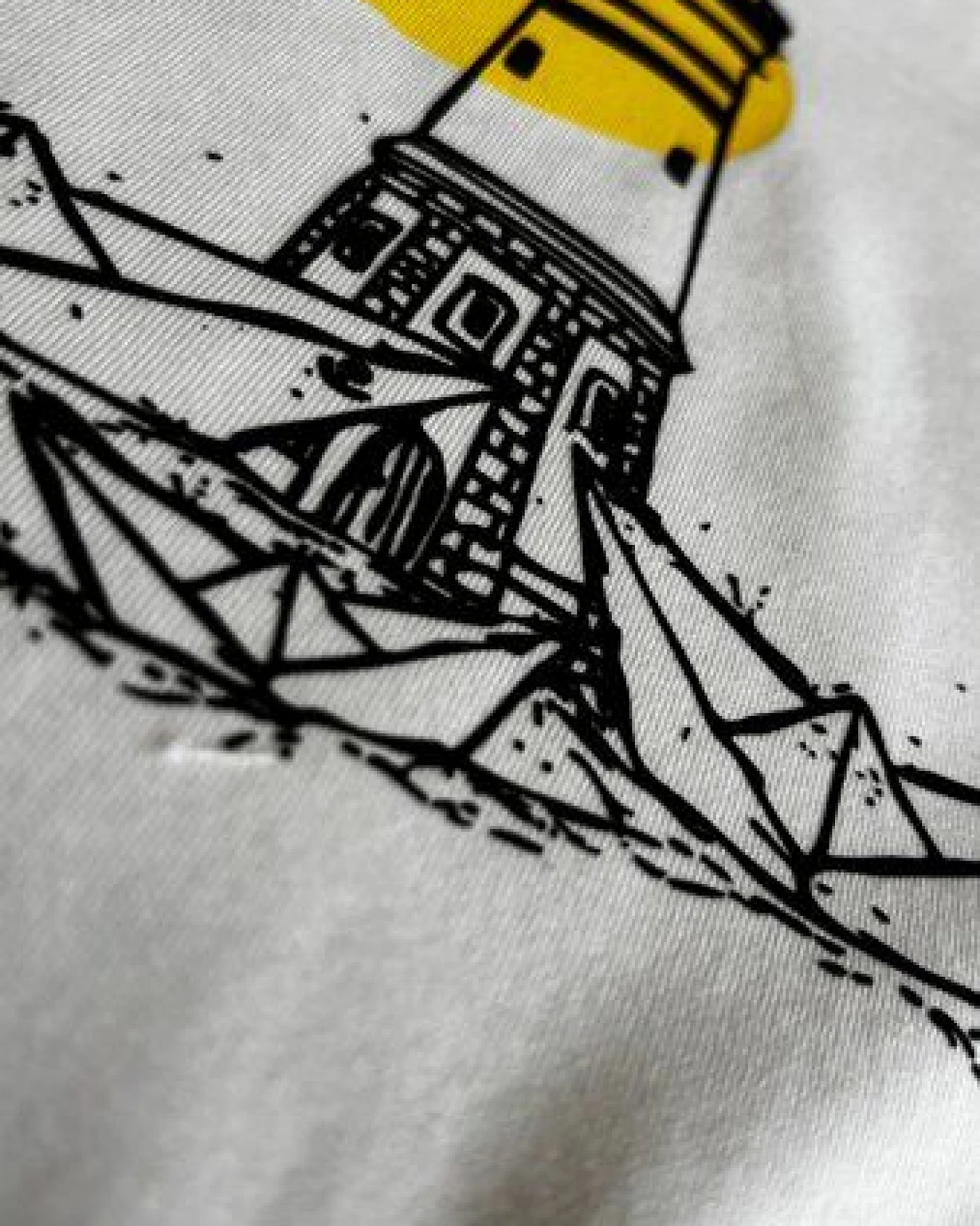 ilovemixtapes Papierhafen mit Sonne Frauen T-Shirt aus Biobaumwolle – Ansicht 2