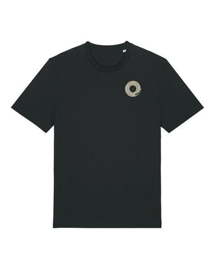 ilovemixtapes Plattenspieler T-Shirt – Bio Baumwolle, handbedruckt, mit Front- & Rückenprint