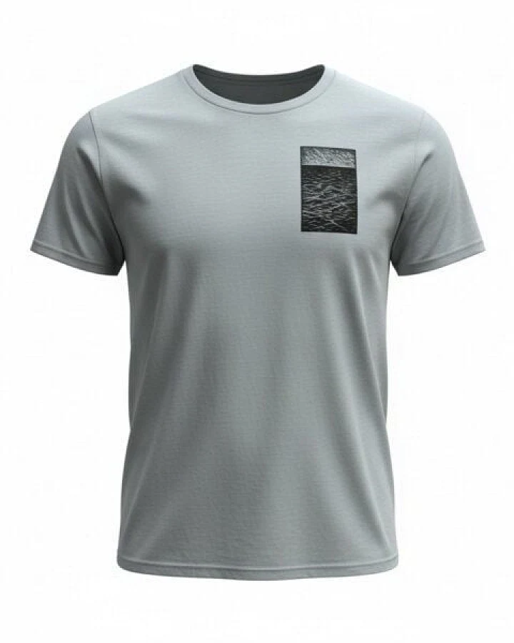 ilovemixtapes Raue See Unisex T-Shirt – Bio Baumwolle – Handdruck – Unisex Relaxed Fit – Nachhaltig & Vegan