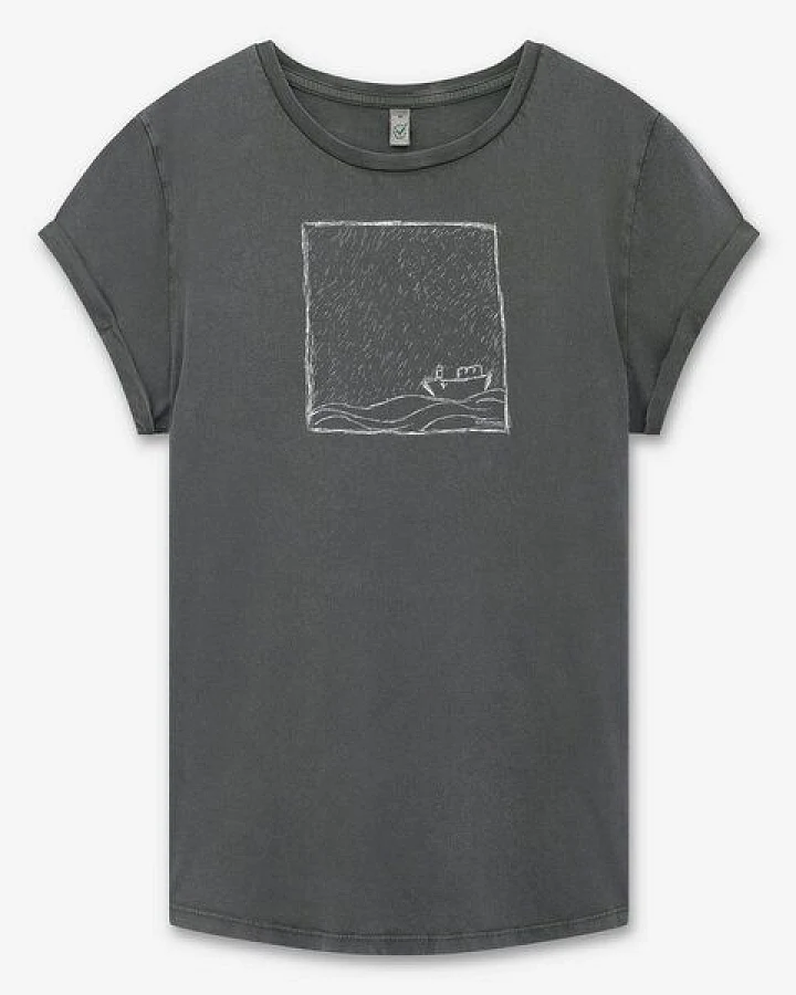 ilovemixtapes Rough Sea Kutter Frauen T-Shirt aus Biobaumwolle