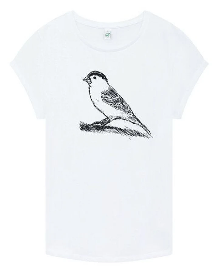 ilovemixtapes Spatz Frauen T-Shirt aus Biobaumwolle