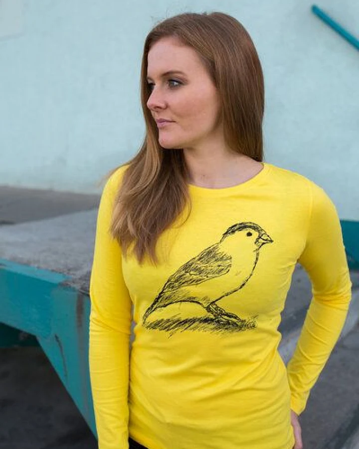 ilovemixtapes Spatz Ladies Fit Longsleeve Fair Trade & Organic _ yellow