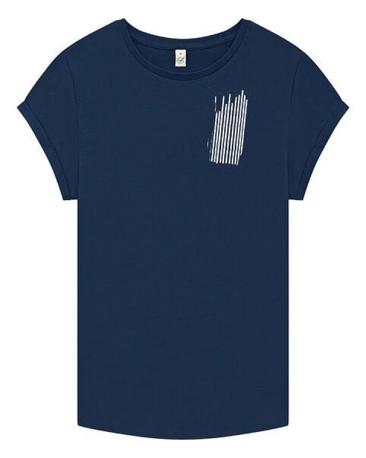 ilovemixtapes Stripes Frauen T-Shirt aus Biobaumwolle
