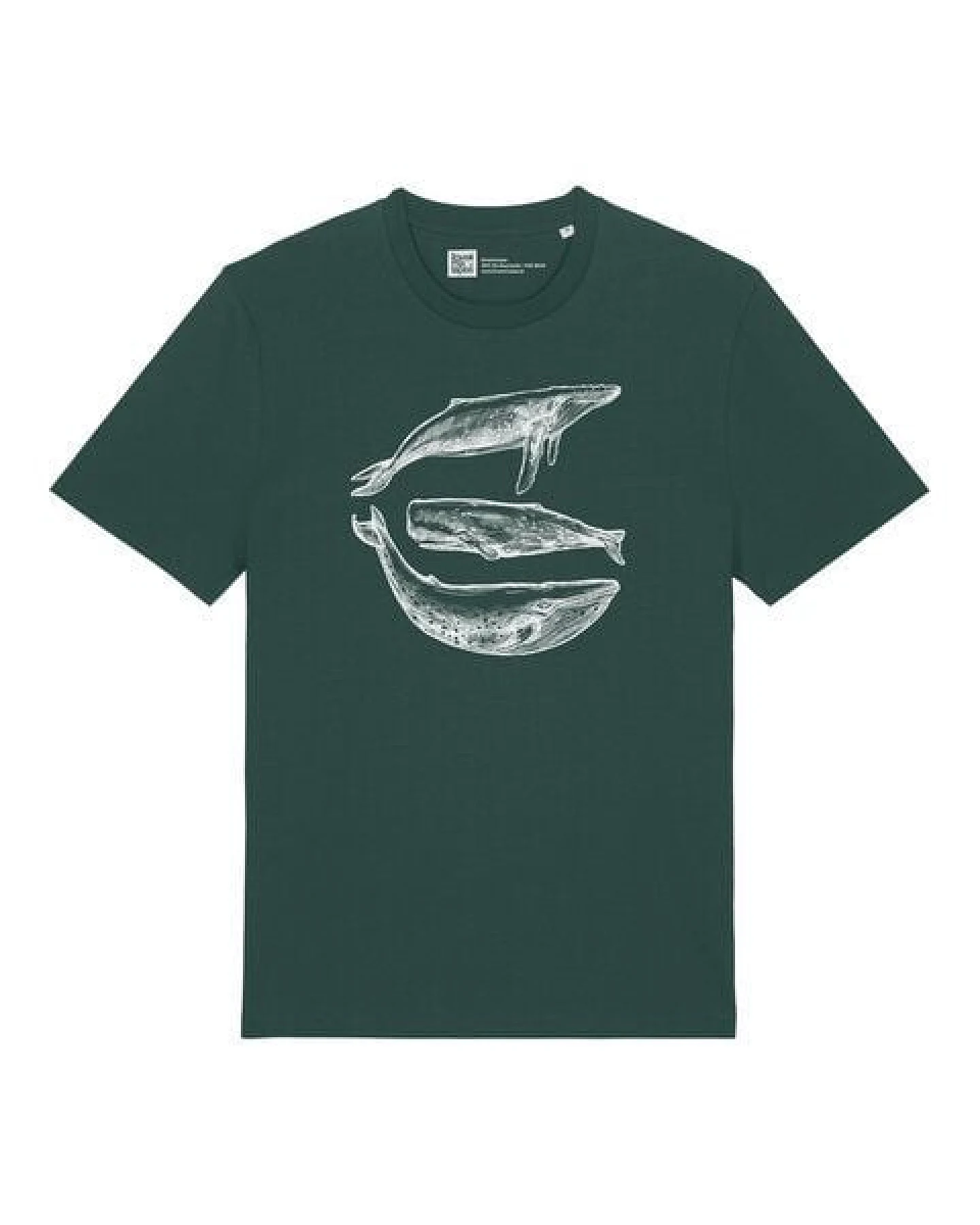ilovemixtapes Unisex Bio T-Shirt – Three Whales Motiv – Ansicht 3