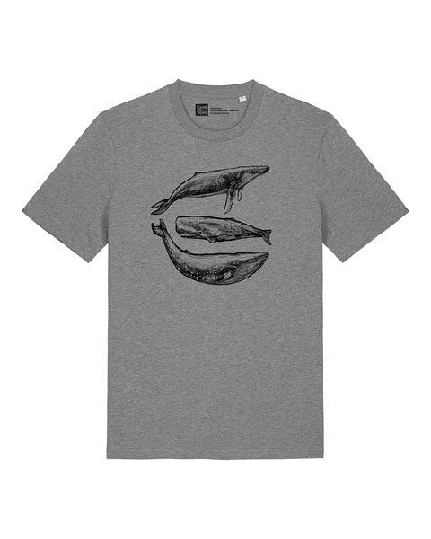 ilovemixtapes Unisex Bio T-Shirt – Three Whales Motiv – Ansicht 4