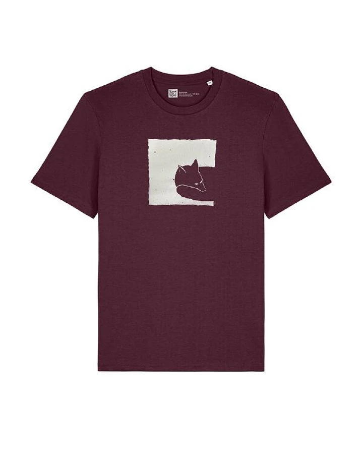 ilovemixtapes Unisex T-Shirt mit Fox in a Box Motiv – Nachhaltig, Fair, Vegan, Bio-Baumwolle