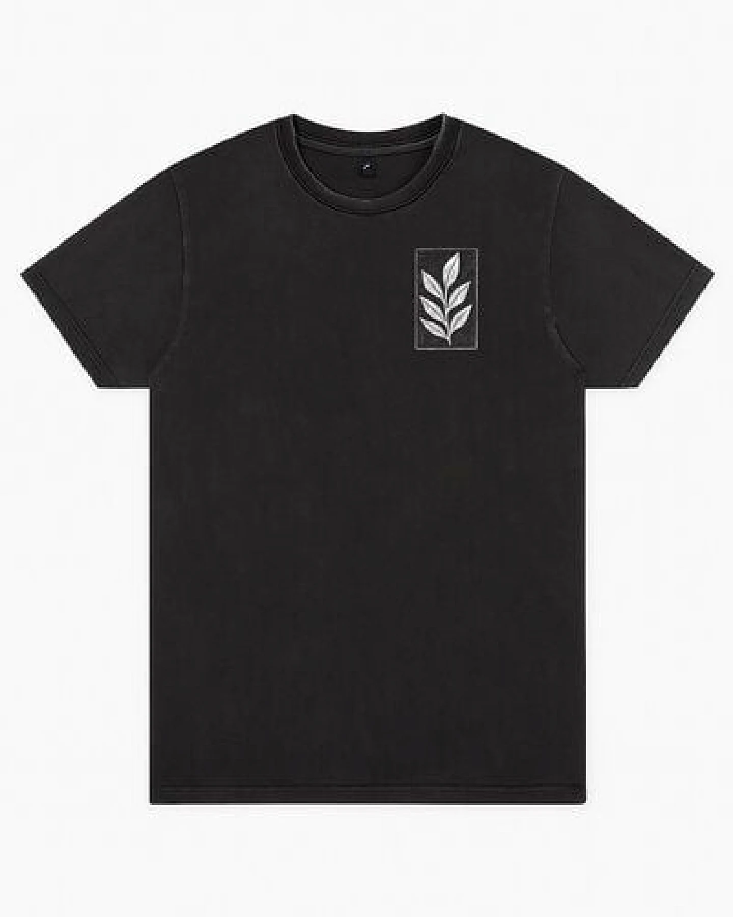 ilovemixtapes Unisex T-Shirt „Der Zweig“ – Bio-Baumwolle, Stone Washed Sage Green, Denim Blue & Black, Fair Wear – Ansicht 2