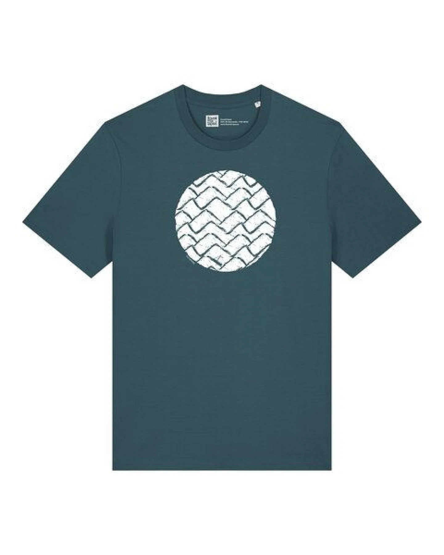 ilovemixtapes Wellenkreis T-Shirt Unisex – Stargazer – Bio Baumwolle – Relaxed Fit – Handdruck in Weiß – Fair & Vegan – Ansicht 3