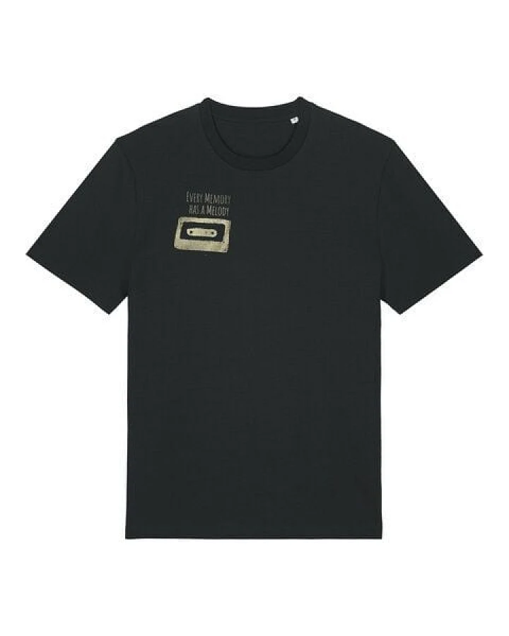 ilovemixtapes every melody has a memory Kassette Unisex T-Shirt – Bio Baumwolle, handbedruckt