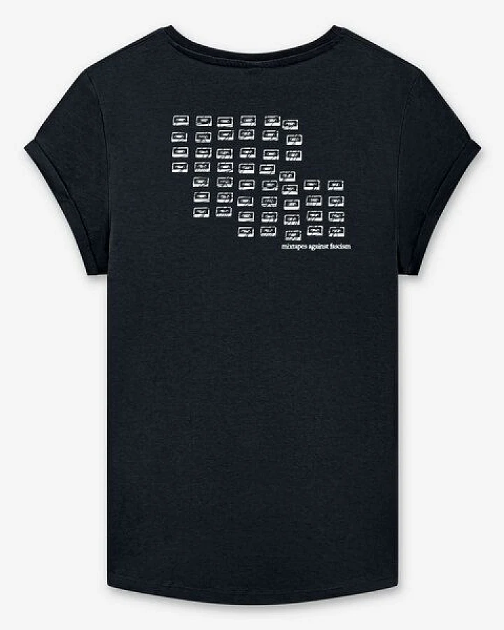 ilovemixtapes mixtapes against fascism Frauen T-Shirt aus Biobaumwolle GEGEN NZS
