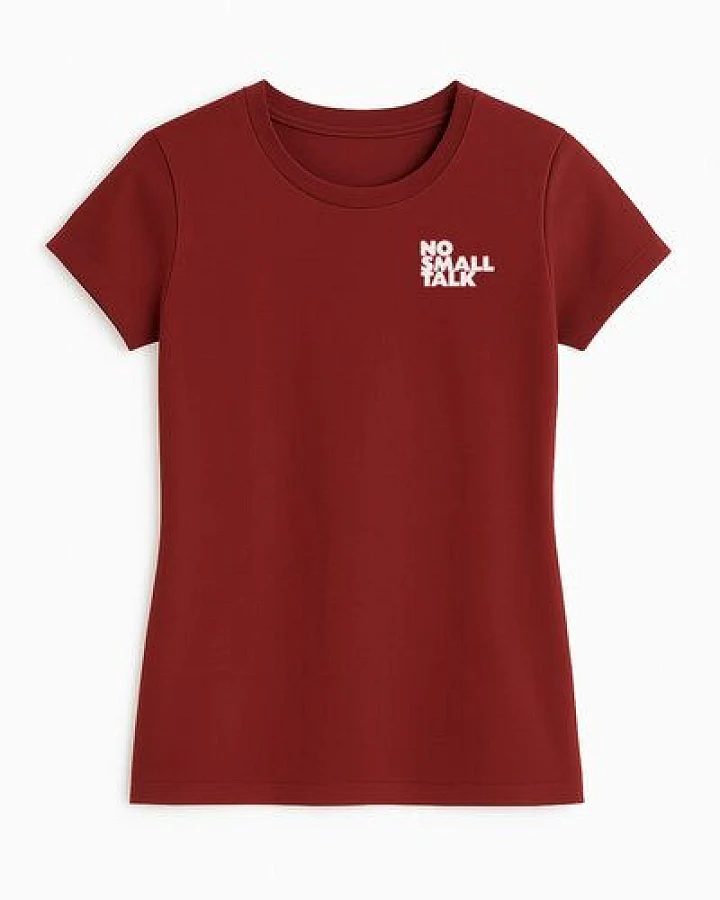 ilovemixtapes no small talk Women Essential T-Shirt aus Baumwolle (Bio)