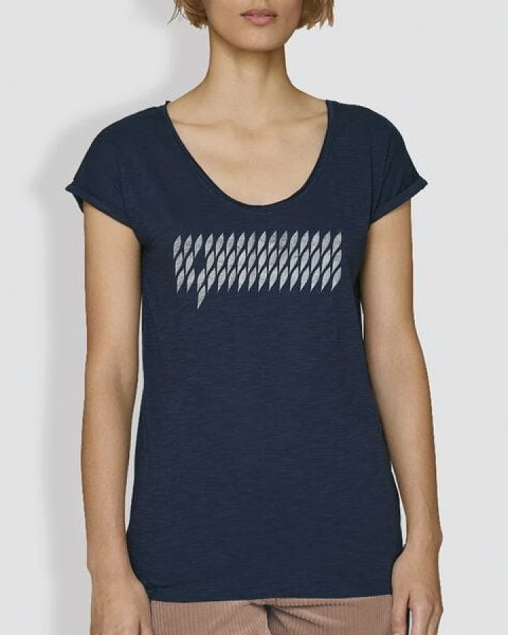 little kiwi Damen T-Shirt "Tropfen", Navy