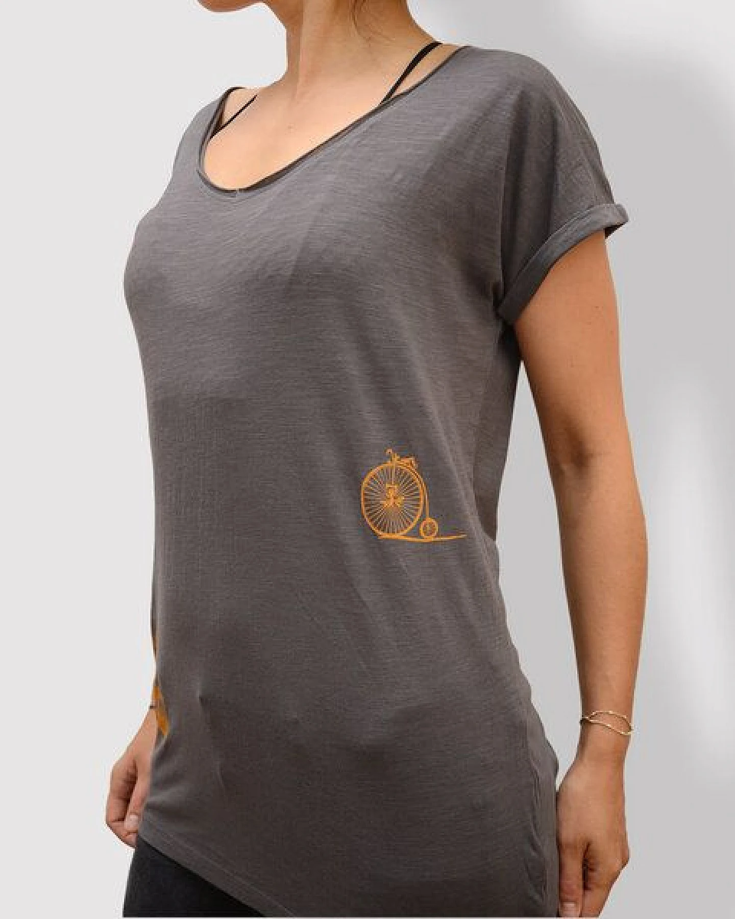 little kiwi Damen T-Shirt "Verreisen", Anthracite – Ansicht 2