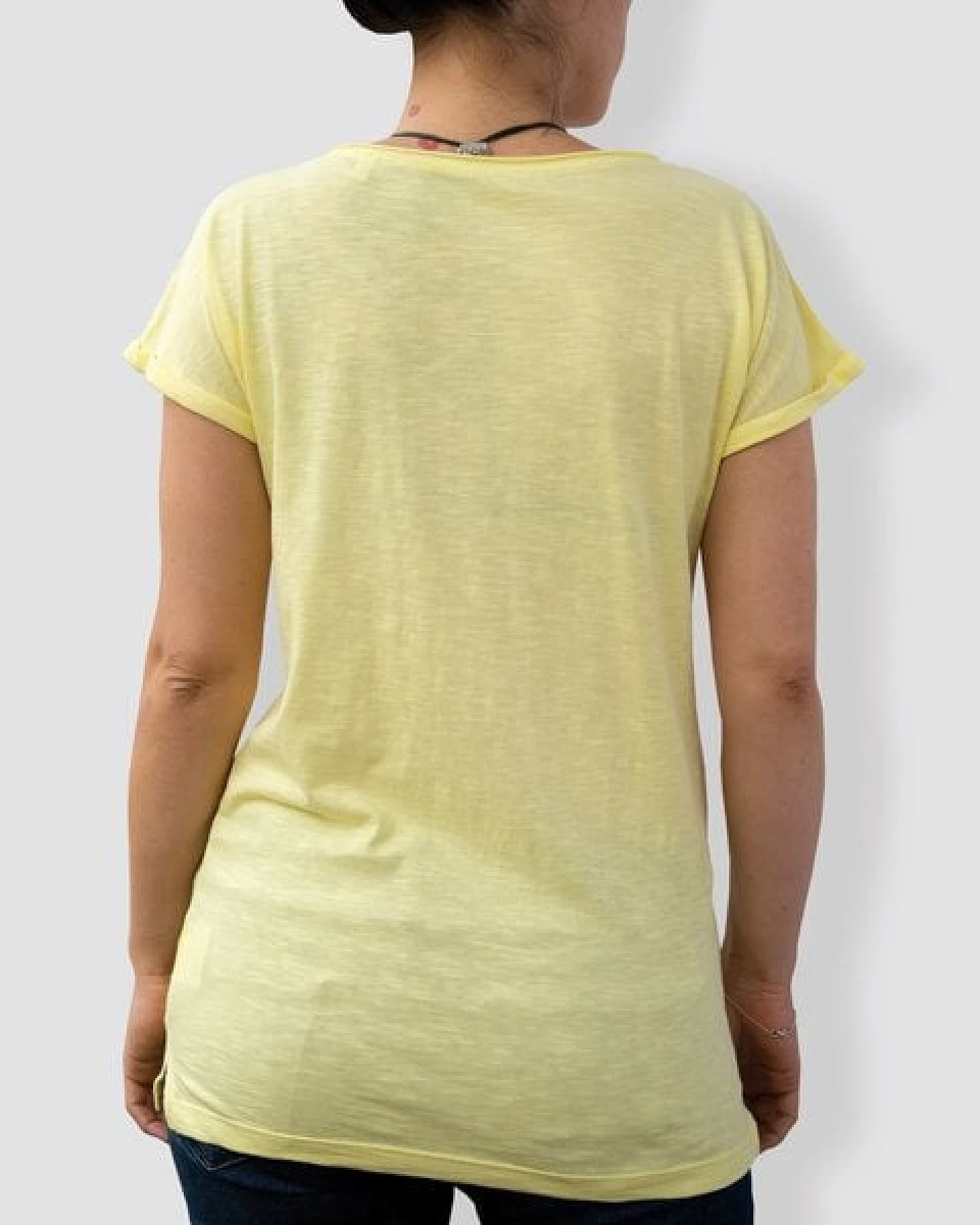 little kiwi Damen T-Shirt, "In der Savanne", Iris Yellow – Ansicht 4
