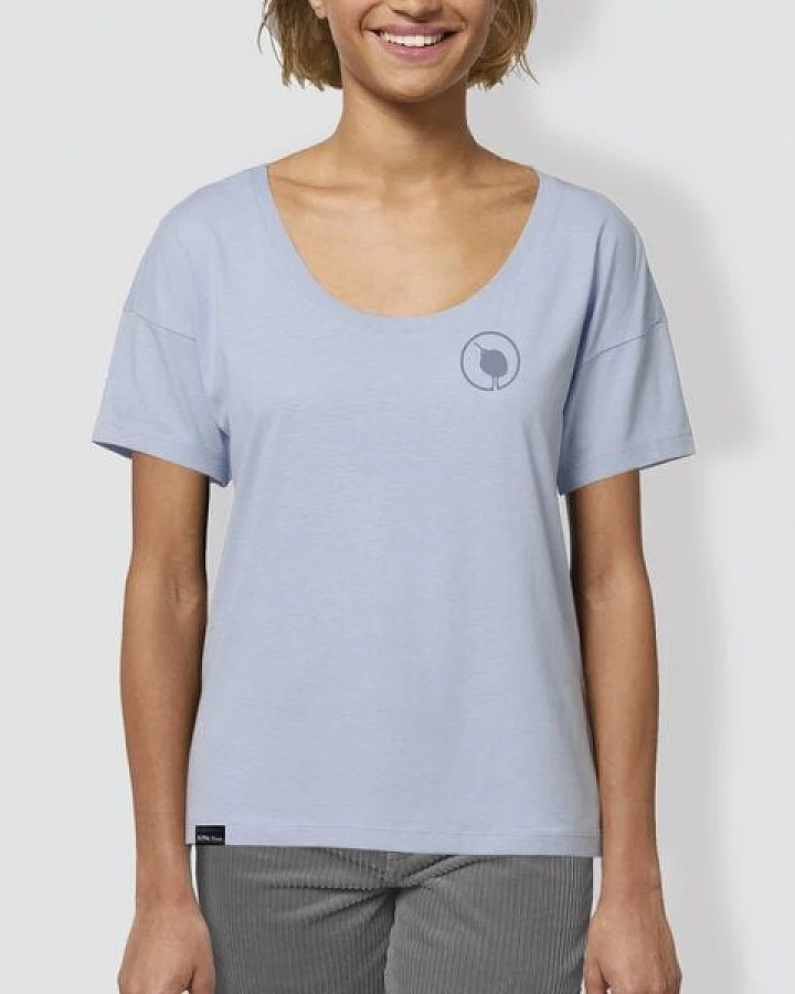 little kiwi Damen T-Shirt, "Kiwi", Blue soul, locker geschnitten